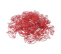Yctze Fish Clips 100 Pcs Fish Clips Red Metal Paperclips Decorative Bookmark Document School Heart Shaped Products