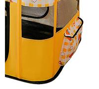 Yctze Foldable Cat House, Removable Skylight Breathable Cat Delivery Room Dog Playpen with Roll Up Door Design, Ideal for Indoor and Outdoor Pet Supplies (Yellow)