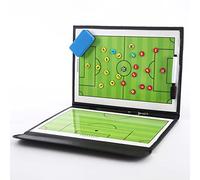 Yctze Foldable Magnetic Soccer Coaching Board with Clear Strategy Visualization, and Clipboard for