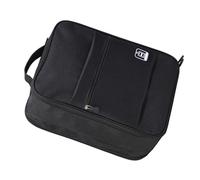 Yctze Foldable Shoe Bag, Hanging Portable Shoe Storage Travel Organizer for Luggage Backpack, Oxford Cloth, 200g (Black)