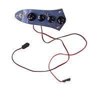 Yctze Fully Loaded Control Plate with Wiring Harness for Jazz Bass - Pre Wired Plate with Passive/Active Switching - Essential Instrument Accessory