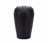 Yctze Gear Shift Knob Shift Lever Knob Shifter Head Ball Black Leather Direct Replacement Anti Slip Grip Accurate Fit with 5 Speed for 3 5 6 II CX 7