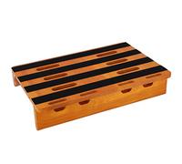 Yctze Guitar Pedal Board Beech Wood Effect with Non-Slip Feet for Cable Management and Look
