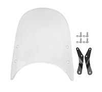 yctze handlebar shield motorcycle wind deflector universal deflectors windshield extension protectors for 5 7in round headlights transparent