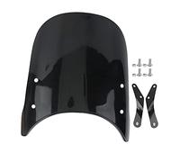 Yctze Handlebar Shield Motorcycle Wind Deflector Universal Wind Deflectors Motorcycle Windshield Extension Universal Motorcycle Wind Protectors for 5-7in Round Headlights (Black)