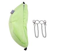 Yctze Hanging Velve Banana-Shaped Pet Bed for Hamster T, Soft Cozy Swing House, Washable & Portable (Green)
