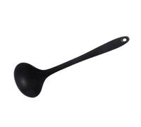 Yctze Heat Kitchen Utensils with Comfortable for Soup and Porridge Ing Ladle,Kitchen Serving Spoon,Basting Spoon,Ladle,Non-Absorbent,Food-Safe Utensil,11.2in Coo (Black)