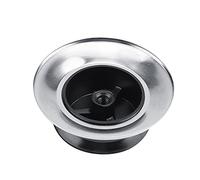 Yctze Heat Resistant Pot Lid Knobs with Gasket, 5Pcs Bakelite Handle for Easy Lifting, Non-Slip Cookware Replacement Parts, Black and Silver