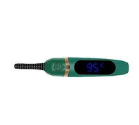 Yctze Heated Eyelash Curler, Rechargeable Digital Display Portable Electric Eyelash Curling Tool for Women, Long Lasting Eye Lashes (Green)