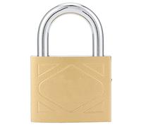 Yctze Household Outdoor Padlock with 3 Keys - Medium Thick Brass Iron Padlock for Doors and Cabinets - Security for Home and Outdoor Use (50mm)