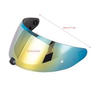 Yctze I70 I10 Helmet Visor Replacement Motorcycle Helmet Lens 1PC Premium PC Windproof Anti Scratch Protection with Multiple Colors for Full Face Helmet Accessories (Gold)