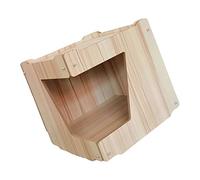 Yctze Innovative Wooden Cat House with Large Space, Safe Materials, Multipurpose Design, for Indoor Use (Special Shaped Door)