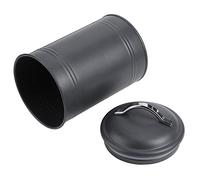 Yctze Iron Tea Leaf Storage Jar with Silicone Ring - Food Nut Container for Snacks, Tea & More - Compact & Lightweight Household Organizer