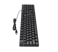 Yctze K1800 Minority Language USB Wired Gaming Keyboard, 104 Keys PC Keyboard with 4.9ft Cable, Ergonomic Design for Office and Gaming Use (English)