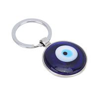 Yctze Keychain Pendant with Blue Eye Pattern, Durable Beads Ornaments for Stylish Bag Decoration, for Friends and Lovers, Made of Alloy and Glaze, 1 Piece
