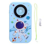 Yctze Kids Camera MP3 Music Player 1080P HD Auto Focus Digital Camera 2.4 Inch Full Color Touchscreen Built in Alarm Clock E Book with Lanyard Spaceman Pattern
