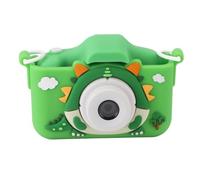 Yctze Kids Camera with Cute Cartoon Dinosaur Design | Multifunctional 2.0 Inch Display | 400mAh Selfie Digital Camera for Boys & Girls | Dual & Video Recording (Green)
