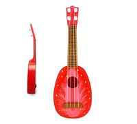 Yctze Kids U Toy - Lightweight 4 Strings Musical Instrument for Ning & Fun, for Young Beginners, Strawberry Design (Type 2)