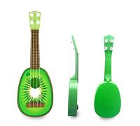 Yctze Kids U Toy - Lightweight 4 Strings Musical Instrument for Ning & Fun, for Young Beginners, Strawberry Design (Kiwi)