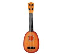 Yctze Kids U Toy - Lightweight 4 Strings Musical Instrument for Ning & Fun, for Young Beginners, Strawberry Design (Round)