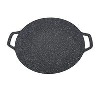 Yctze Korean Style BBQ Round Plate - Smokeless Nonstick Griddle for Indoor Outdoor Grilling & Camping (30cm)