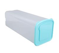 Yctze Large Capacity Plastic Bread Container with Lid - Space Saving Design Home & Use - Sealed Bread Storing, Bagels, and More Picnics and Camping Trips (Green)