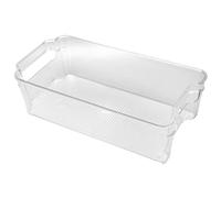 Yctze Large Capacity Refrigerator Storage Container, Visual Design Food Storage Box, Multipurpose Organizer Box with PET Construction, Ideal for Kitchen Refrigerator, 12.5x6.3x3.4in (S)