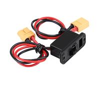 Yctze Large Current XT60 to XT30 RC Airplane Model Switch, Heavy Duty Battery On/Off Connector with 200mm 14AWG Extend Cable, Suitable for Lipo Plane, High Amp Usage
