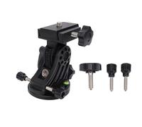 Yctze Latitude Adjustment Base Mount Telescope Mount Equatorial Base for Astronomy 0°to 90° Angle Adjustment with 3/8in Standard Interface Aluminum Alloy Stable Support (Black)