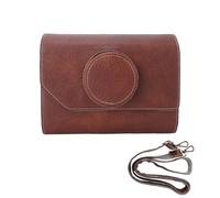 Yctze Leather Camera Bag Women Crossbody Bag with Adjustable Shoulder Strap and Removable Padded Dividers for Travel Photography Work Shopping