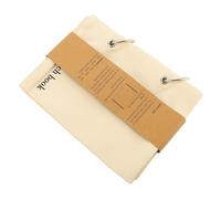 Yctze Linen Blank Fabric Sketchbook Durable Travel Journal for Creatives and Hobbyists 17.5x14.5cm