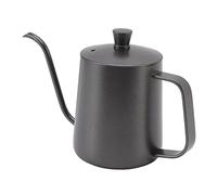 Yctze Long Narrow Black Stainless Steel Coffee Kettle - Rustproof Small Pour Over Kettle with Ultra Narrow Spout for Precision Brewing (350ml)