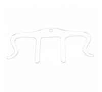 Yctze M Shape Plastic Music Book Clamp/Holder Stand Page Holder for Piano - Elegant Instrument Accessories for Sheet Music (Transparent M-shaped spectrum clamp)