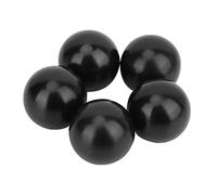 Yctze M10*35 Round Ball Knob, 5Pcs Black Engineering Plastic Lever Handles for Machine Tool Replacement, Thread Ball End Handle, Small Round Solid Plastic Screw-On Knobs