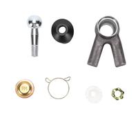 Yctze M12 Swing Arm Ball Joint Kit Control Arm Ball Joint Set Weld On Kit Metal Rubber Safe Installation Stability (Narrow Type,Two Feet Distance: 30mm/1.18in)