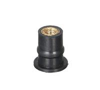 Yctze M5 Rubber Well Nuts Brass Sleeve 10PCS 20PCS 50PCS 100PCS Motorcycle Windshield Shaft Nut Fastener for Kayak Canoe Boat