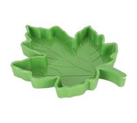 Yctze Maple Leaf Shape Reptile Feeder Plastic Feeding Bowl for Geckos Lizards Turtles Spiders - Easy to (Green)