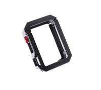 Yctze Metal Cage Frame Fit for DJI Action 5 Pro 4 3, Lightweight Aluminum Alloy Shockproof Case with 1/4 Inch Screw Hole, Cold Shoe Mount, Magnetic Side Panel (Black Red)