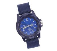 Yctze Military Style Wristwatch with Nylon Strap Electronic Analog 4 Colors Glow in The Dark Feature 50mm Round Dial Ideal for Work and Casual Wear 03