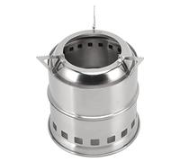 Yctze Mini Alcohol Stove for Camping, Hiking & Outdoor Cooking - Stainless Steel Campfire Stove with Portable Storage Bag - Efficient and Easy-to-Use Alcohol Burner (Round)