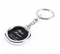Yctze Mini Alloy Insert Photo Frame Keychain - Creative Metal Photo Keyring for Personalized Memories