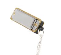 Yctze Mini Harmonica Necklace Portable Music Instrument for Kids and Adults Gift Idea 4-Hole Design (Silver)