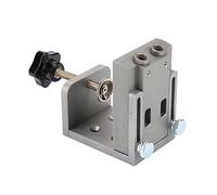 Yctze Mini Style Pocket Hole Jig Kit for Woodworking - 15-Degree Pocket Hole Puncher with Step Drill Bit Set for Drilling