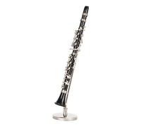 Yctze Miniature Bass Clarinet Model Toy with Stand - Decorative Musical Instrument Replica for Home and Gifts