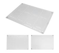 Yctze Monthly Weekly Fridge Dry Erase Calendar, Acrylic Planning Board Set, Organization Board with 6 Colorful Markers, Ideal for Kitchen Home Organization, 15.7x11.8 Inches