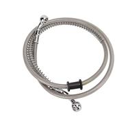 Yctze Motorcycle Brake Hose with Sensitive Braking and Heat Insulation, 110cm Knitted Steel Brake Line for Universal Compatibility (120cm)