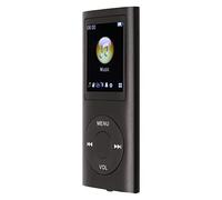 Yctze MP3/MP4 Player, Portable Music Player with Earphone, 1.8 inch HD Screen, Support up to 64GB Memory Card, 8H Playing time, Super Light Metal Shell(Black)
