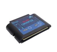 Yctze MS to MD Game Card Converter, Lightweight ABS Design (Black | Compatible with multiple platforms, Durable ABS material, Easy to use, Ideal gaming accessory