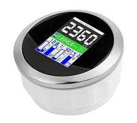 Yctze Multifunction 85mm RPM Temp Oil Pressure Fuel Meter for Car，Motorcycle，and Outboard Digital Ins Multifunction ，85mm Digital Meter，tachometer，temperature ，oi (Black Dial)
