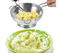 Yctze Multifunctional Manual Food Mixer - Stainless Steel Blender with 3 Interchangeable Discs for Vegetable, Fruit, and Salad Preparation in the Kitchen